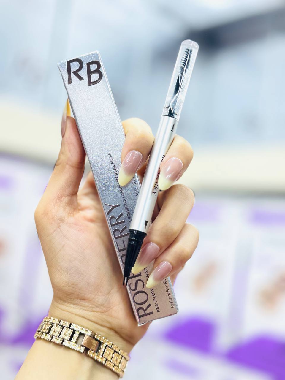 قلم حواجب روزبيري الدبل بديل الميكروبليدنج